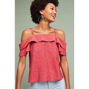 Anthropologie Maeve Mandalay Cold-Shoulder Blouse - Medium - Worn Once